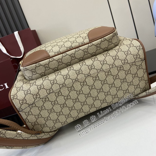 Gucci專櫃古馳最新款Emblem系列男士雙肩背包 jh2592型號：821159